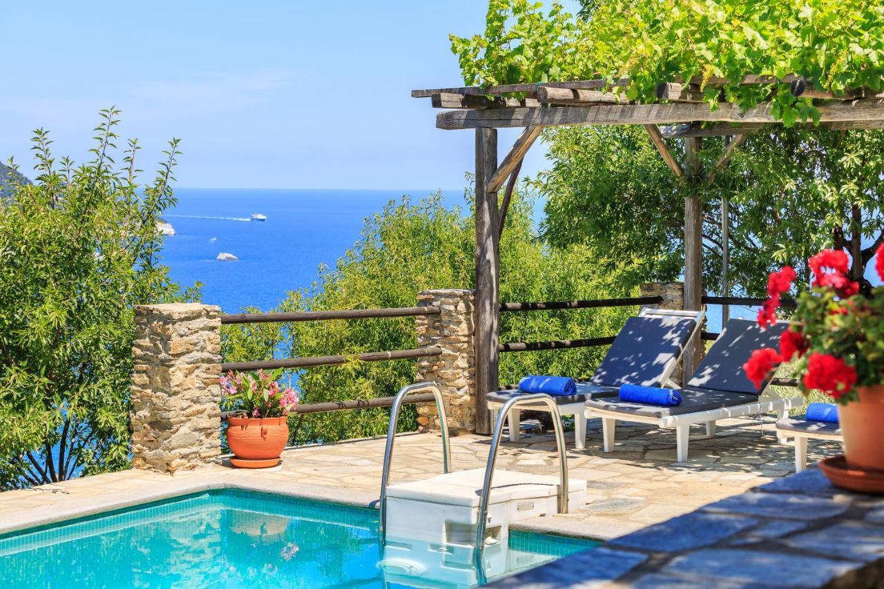 Villa Nina Skopelos- Private Pool - Magnificent Views Exterior photo