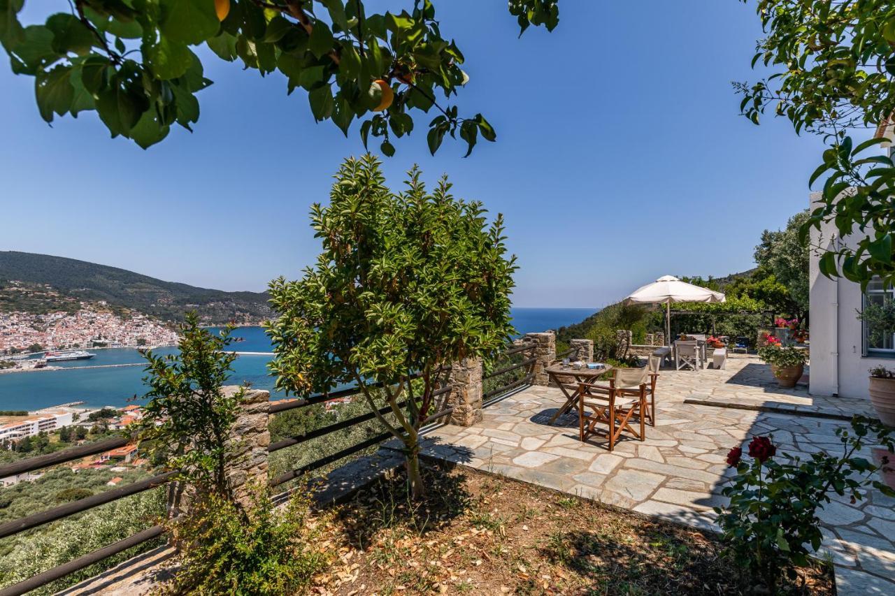Villa Nina Skopelos- Private Pool - Magnificent Views Exterior photo