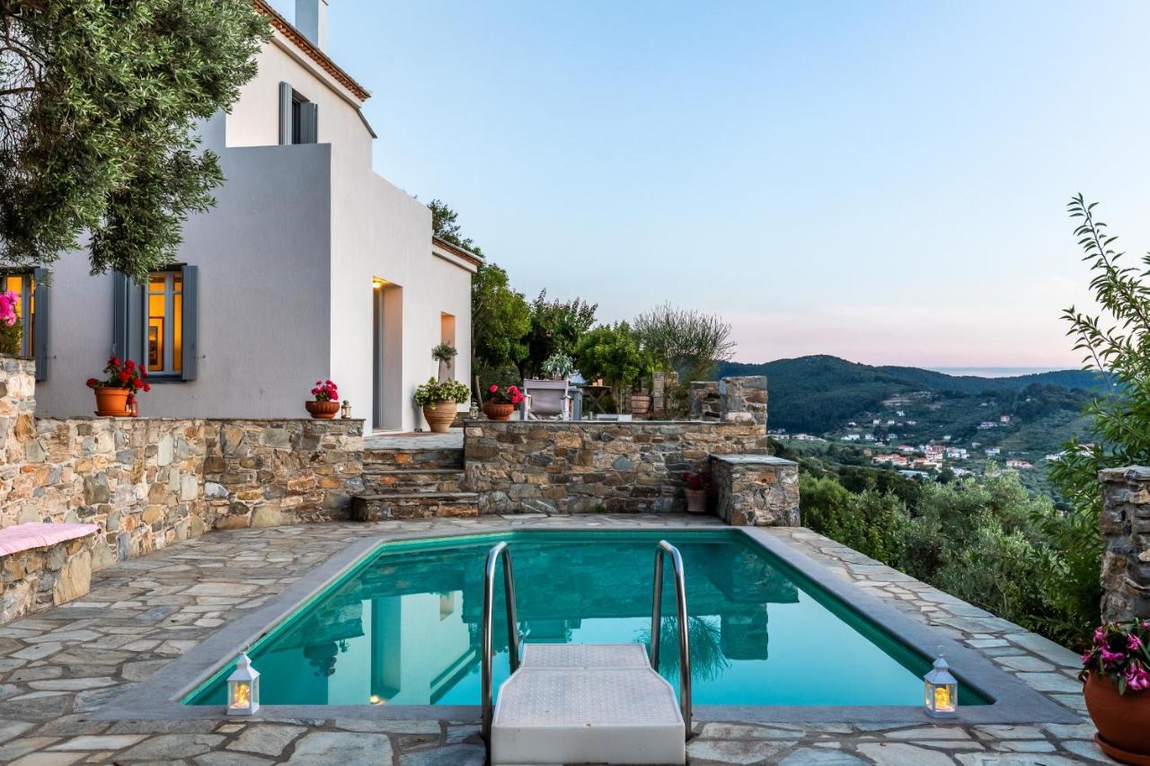Villa Nina Skopelos- Private Pool - Magnificent Views Exterior photo