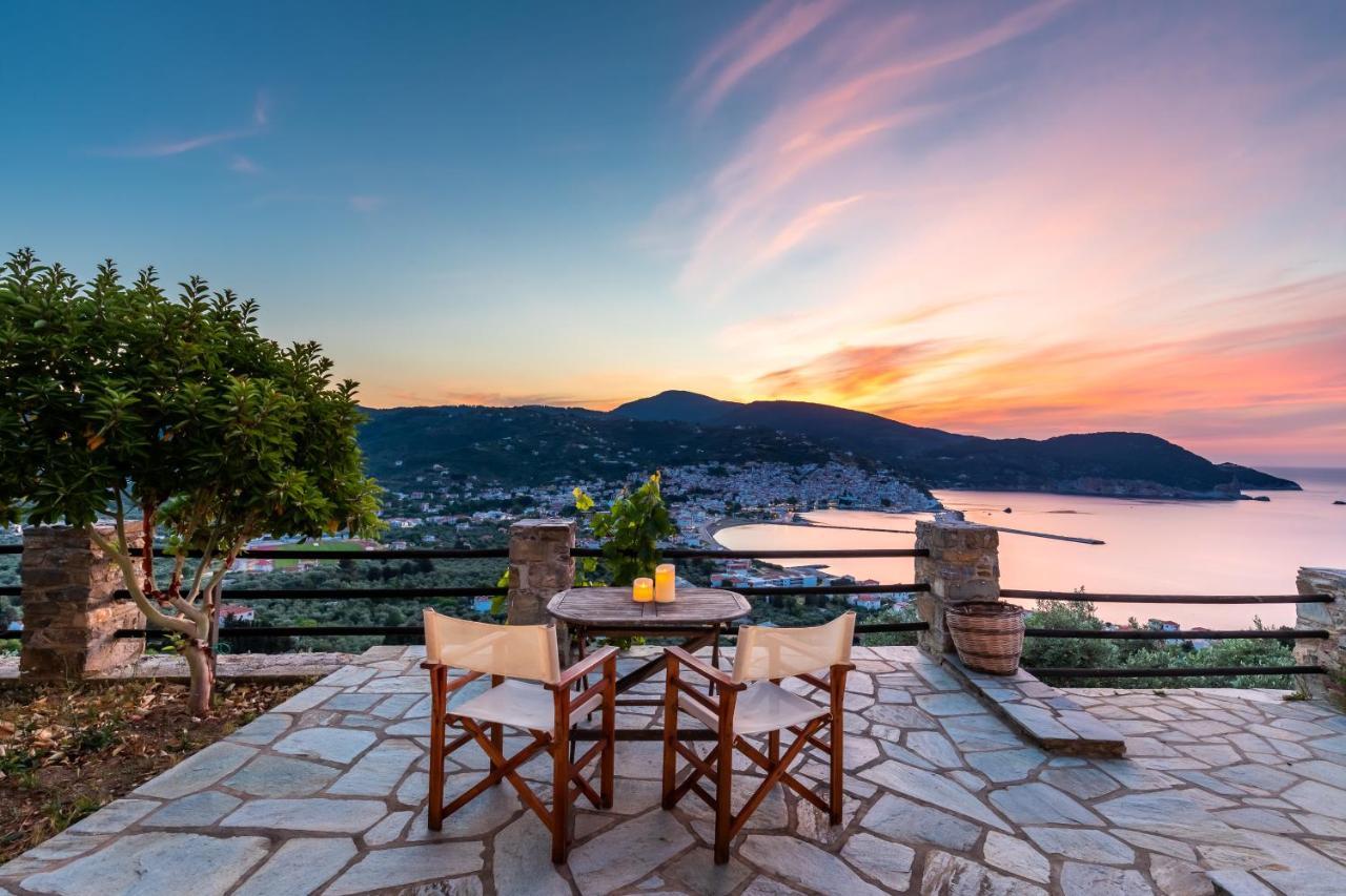 Villa Nina Skopelos- Private Pool - Magnificent Views Exterior photo