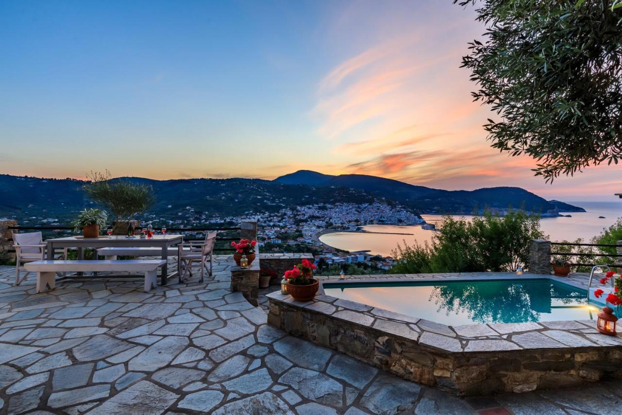 Villa Nina Skopelos- Private Pool - Magnificent Views Exterior photo